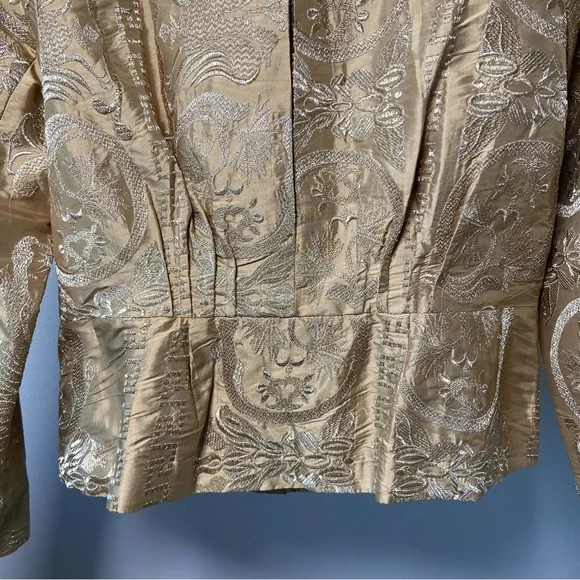 Pamela Dennis Silk Embroidered Blazer